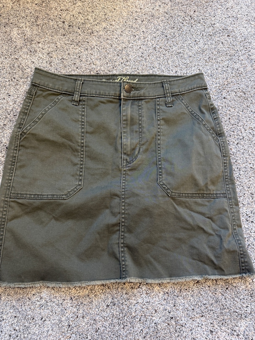 Universal Thread Olive Utility Mini Skirt